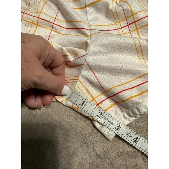 Nike Running Shorts Size Reversible Size Small Yellow Plaid Active Workout - Picture 6 of 6